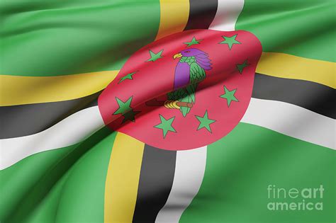 Dominica Flag Waving Digital Art By Enrique Ramos Lopez Pixels