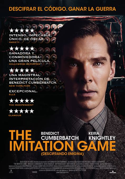 Starring benedict cumberbatch & keira knightley the imitation game tells the true story of alan. Cartel_THE_IMITATION_GAME_b