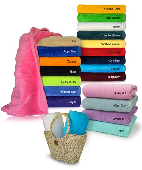 TowelsOutlet Com 30x60 Terry Beach Towels 100 Cotton Velour 11 0