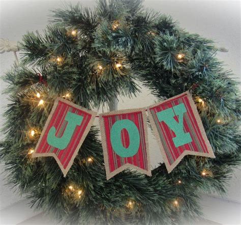 Christmas Joy Banner Wreath Fast And Easy Project Crafting Is My