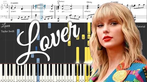 Taylor Swift Lover Piano Cover And Sheets Acordes Chordify