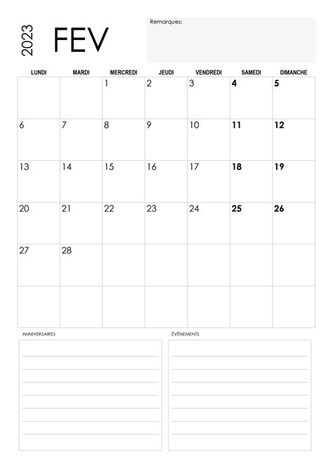 Calendrier février 2023 – calendrier.su