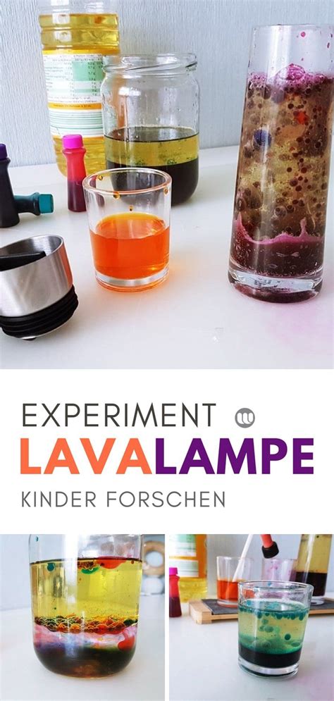 Lavalampe Selber Machen Wasser Öl Experiment Für Kinder Lava Lampe
