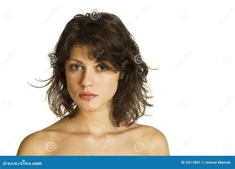 Girl With Naked Shoulders Stock Image Image Of Person