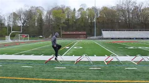 Long Jump Penultimate Drill 4 Step Hurdles Youtube