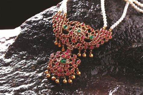 Indian Jewellery And Clothing Ruby Studded Jewellery From Mehta
