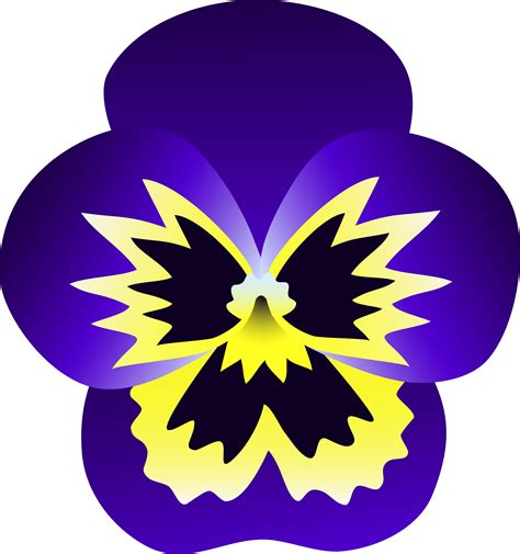Flowers For Purple Flowers Clip Art Pansy Clipart Png Download