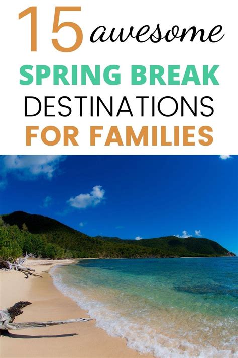 best spring break destinations for families in 2021