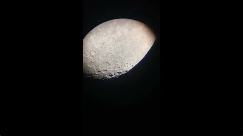 Moon Through My Celestron 60eq Telescope Youtube