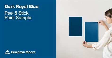 Dark Royal Blue Paint Sample By Benjamin Moore 2065 20 Peel And Stick