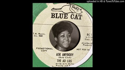 The Ad Libs Ask Anybody Blue Cat 1965 Youtube