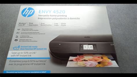 Hp Envy 4520 Unboxing And Setup Youtube