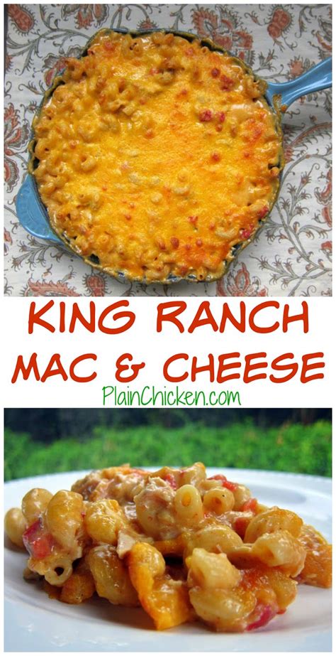 It was popularized by clorox, when they figured out a way to make their add some crumbled blue cheese, and you have a luscious blue cheese dressing! King Ranch Mac and Cheese Recipe- best dish ever! Pasta ...