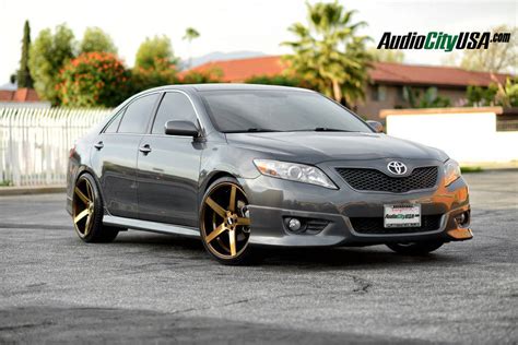 2011 Toyota Camry On 20 Str Wheels 607 Titanium Deep Concave