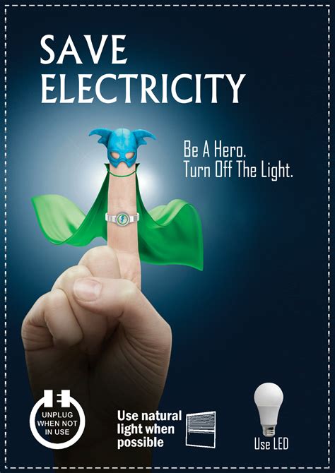 Simrat Singh Save Electricity Poster