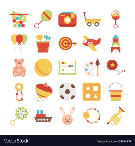 Toy Object For Small Children To Play Flat Style Vector Image
