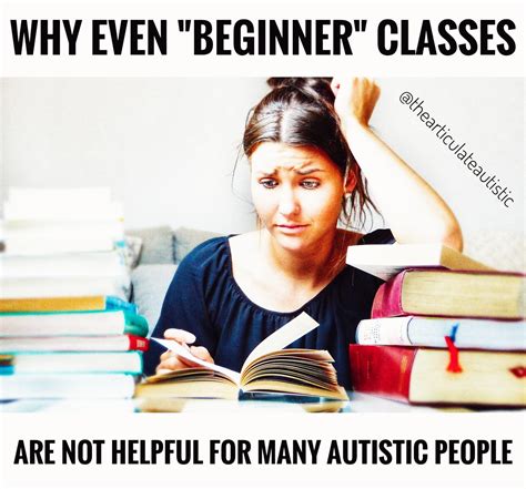Why Even Beginner Classes Are Not Helpful For Many Autistic People