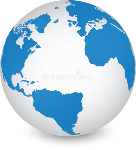 World Map And Globe Detail Stock Vector Illustration Of Abstract