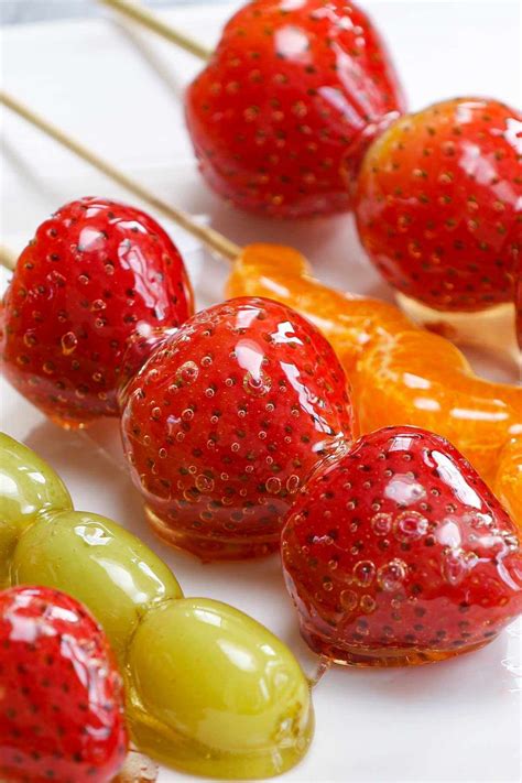 Crunchy And Glossy Candied Fruit Tanghulu