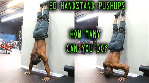 20 Handstand Pushups Wall Assisted Challenge Share With A Friend