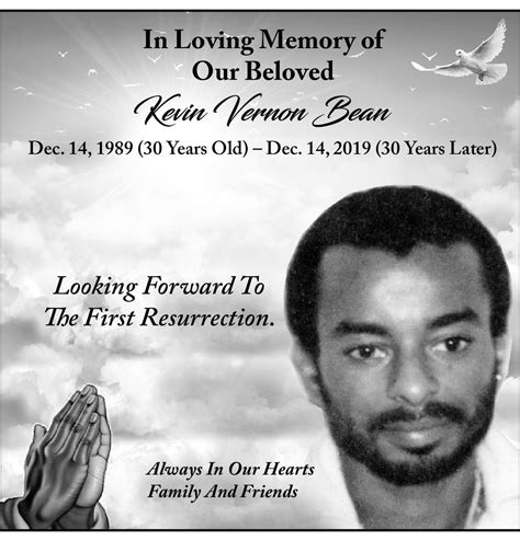 Kevin Bean Obituary 2019 Legacy Remembers