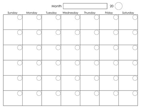Blank Calendar Printable Ten Free Printable Calendar My Xxx Hot Girl