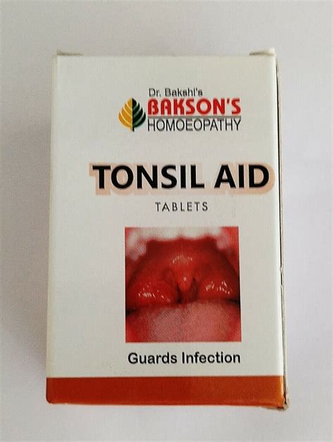 Bakson Tonsil Aid Tablet 75 Free Shipping World Wide Ebay