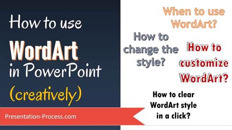 How To Use Wordart In Powerpoint Creatively Youtube