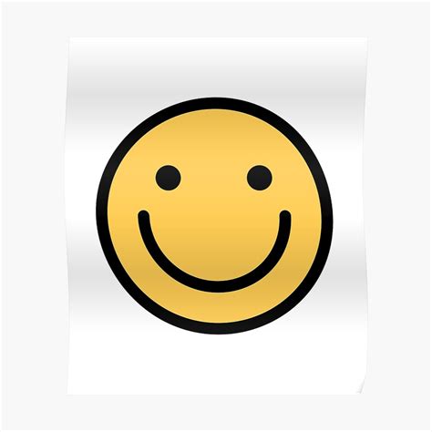 Smiley Face Cute Simple Smiling Happy Face Poster By Dogboo Redbubble