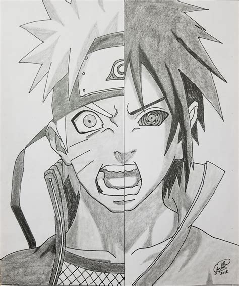 Art Image By Naruto Sketch Naruto Sasuke Sakura Sasuk
