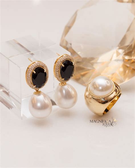 Pearl Earrings Classy Glamour Jewelry Fashion Womens Jewelry Ear
