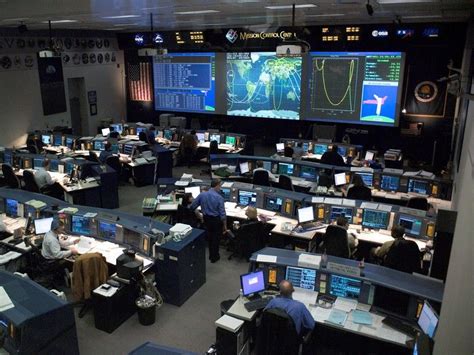 Nasa Mission Control Center Johnson Space Center Nasa Missions