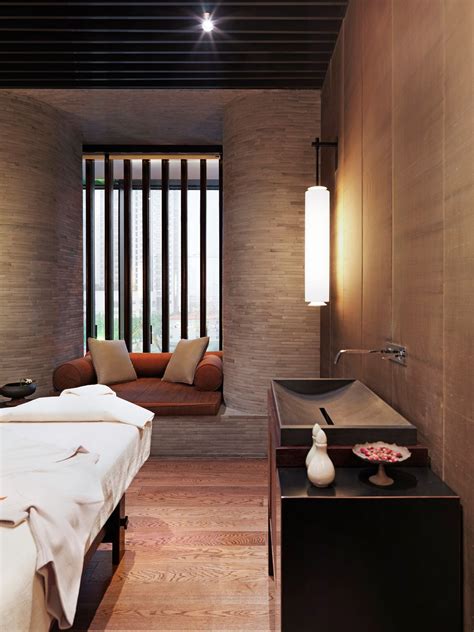 The Puli Hotel And Spa Shanghai China Situated Spa Treatment Room Luxury Spa Treatment