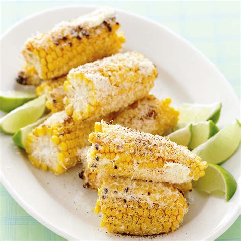 Mexican Grilled Corn - Mexican Corn On The Cob / View Cooking Instructions
