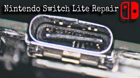 Damaged Switch Lite Usb C Port Repair Liquid Damage Youtube