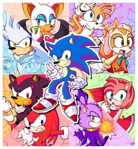 Sanic And Friends By Kleekay423 On Deviantart