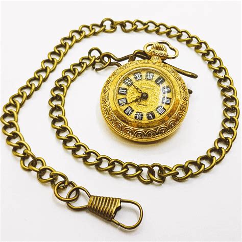 Golden Normandia Pocket Watch Vintage Pocket Watch