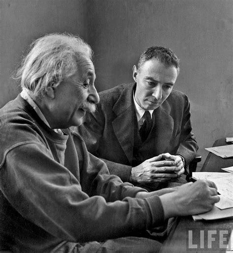 1947 Albert Einstein Robert Oppenheimer Photo Alfred Flickr