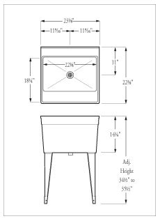 A perfect size sink for nearly every use. Florestone Utility Sinks FM