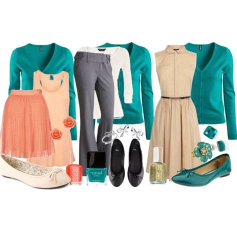 photos women work outfit ways to mix turquoise and teal