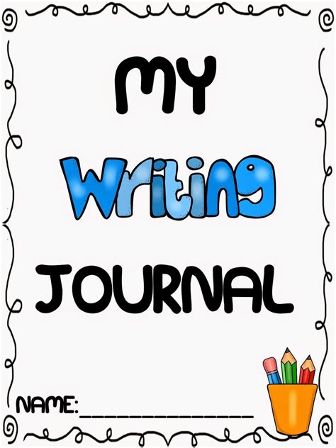 Free Writing Journal Template For Kindergarten And Preschool