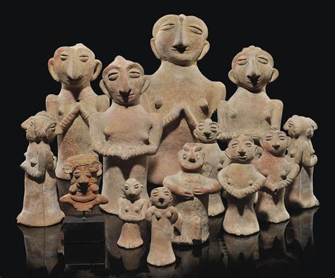A Group Of Indus Valley Terracotta Figures Harappa North Pakistan
