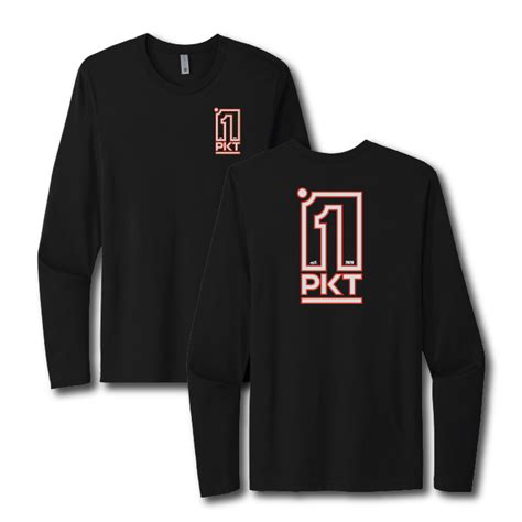 1pkt Red And White Long Sleeve Black 1pkt