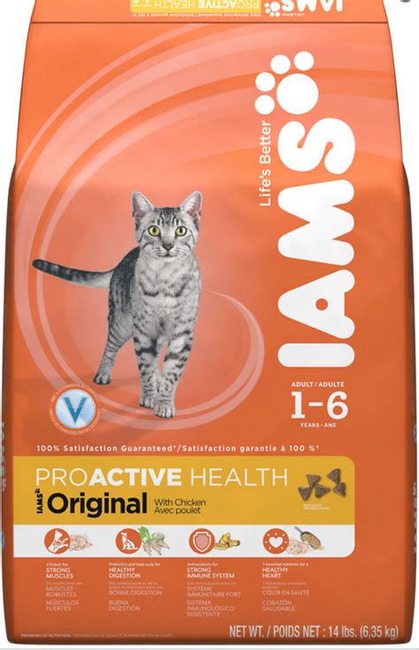 Canned wet cat food gives your kittens the needed protein they need to grow strong and healthy. Iams Proactive Health Adult Original with Chicken Dry Cat ...