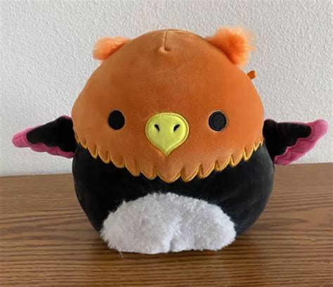 Squishmallow Official Kellytoy Black Light Myrna The Griffin 8 Plush