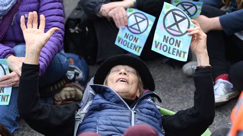 Extinction Rebellion Protester Climbs On Plane At London City Airport Uk News Sky News