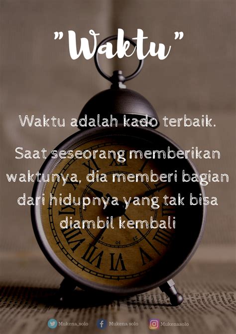Check spelling or type a new query. Waktu adalah kado terbaik | Bijak, Kutipan