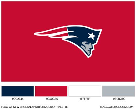 New England Patriots Flag Color Codes