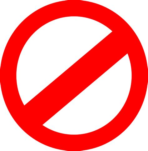 Px Prohibition Sign Free Images At Clker Com Vector Clip Art Online