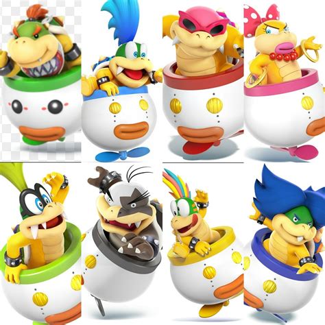 Koopalings With Bowser And Bowser Jr Super Mario Bros Pop Culture The